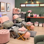 No Venue Fee Pamper Party at The Cupcake Lounge featuring a cosy spa room with reclining chairs, plush cushions, soft towels and comfortable seating for up to four children.