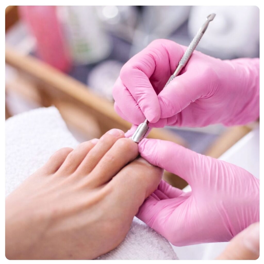 Foot On-the-Go Pamper treatment with professional toenail and foot grooming at The Cupcake Lounge.